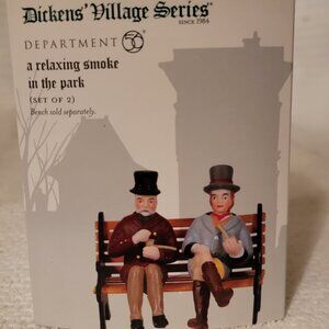 Department 56 Dickens Village - A Relaxing Smoke in the Park